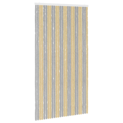 Insektsgardin Chenille Grå och Beige 118 x 220 cm 100% PP