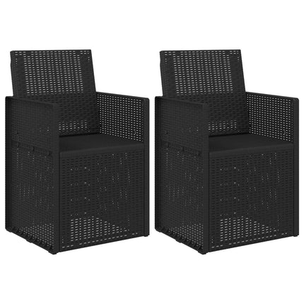 Trädgårdsmatstolar 2 pcs Antracit 53 x 47 x 88,5 cm PP