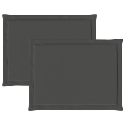 Sittkuddar 2 pcs Antracit 47 x 36 x 2 cm Polyester