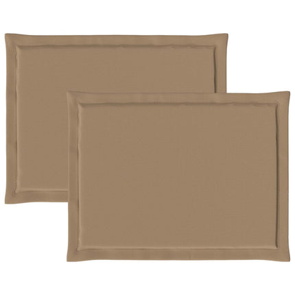Sittkuddar 2 st Polyester Taupe 47 x 36 x 2 cm
