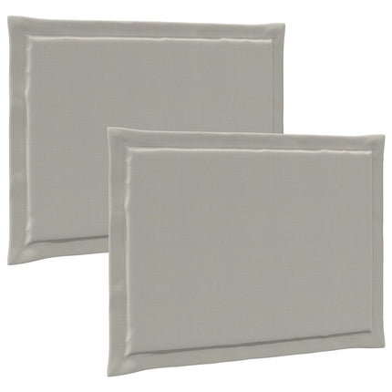 Sittkuddar 2 st Polyester Ljusgrå 47 x 36 x 2 cm
