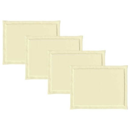Sittkuddar 4 pcs Gräddvit 47 x 36 x 2 cm Polyester