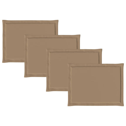 Sittkuddar 4 st Polyester Taupe 47 x 36 x 2 cm