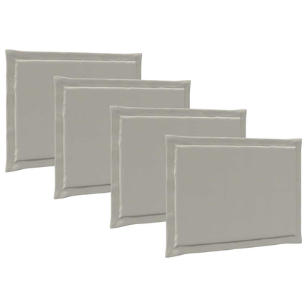 Sittkuddar 4 pcs Ljusgrå 47 x 36 x 2 cm Polyester