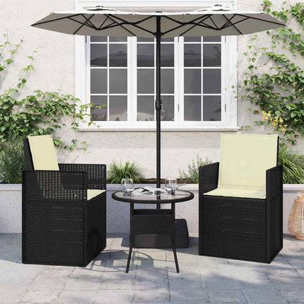 Sitt- och Ryggkuddar 2 pcs Gräddvit 47 x 45 x 2 cm Polyester