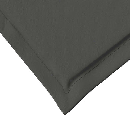 Sitt- och Ryggkuddar 2 pcs Antracit 47 x 45 x 2 cm Polyester