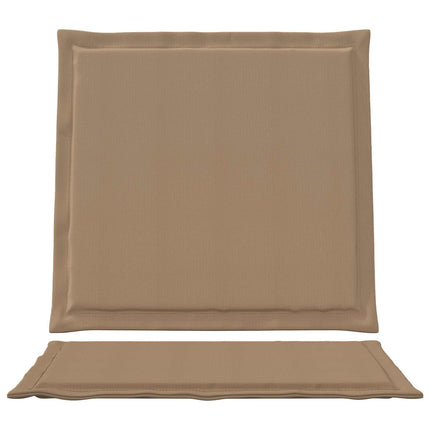 Sitt- och Ryggkuddar 2 pcs Taupe 47 x 45 x 2 cm Polyester