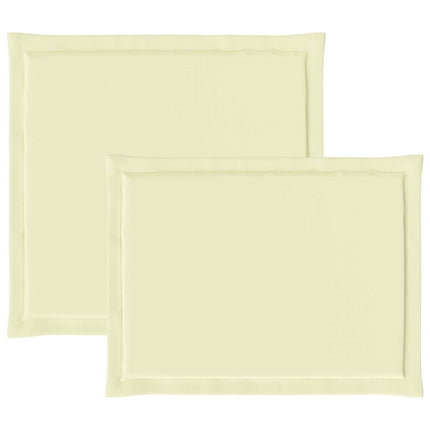 Sitt- och Ryggkuddar 4 pcs Gräddvit 47 x 45 x 2 cm Polyester