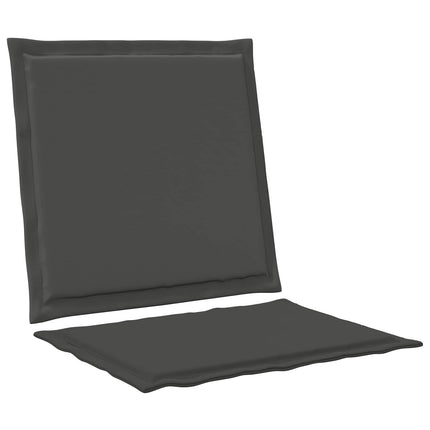 Sitt- och Ryggkuddar 4 pcs Antracit 47 x 45 x 2 cm Polyester