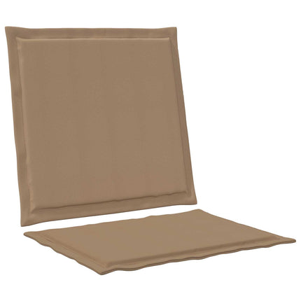 Sitt- och Ryggkuddar 4 pcs Taupe 47 x 45 x 2 cm Polyester