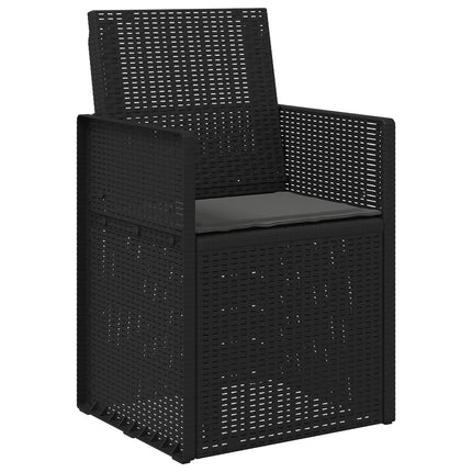 Trädgårdsmatstolar 2 pcs Antracit PP
