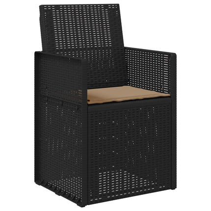 Trädgårdsmatstolar 2 pcs Antracit och taupe PP
