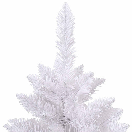 Plast Hingad Julgran med 300 LED-lampor Vit 240 cm PVC och stål