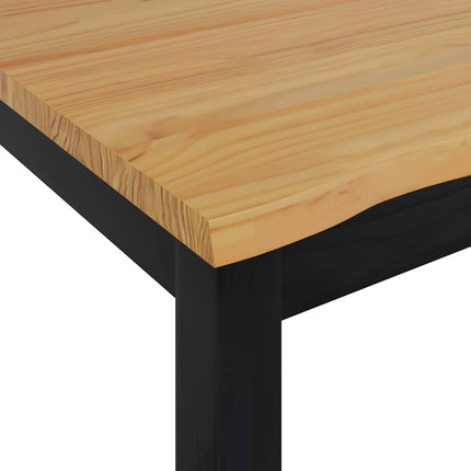 Matbord EKAI Svart 112 x 70 x 76,5 cm Massiv furu