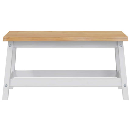 Matbänk EKAI Vit 91,5 x 29 x 45,5 cm Massiv furu