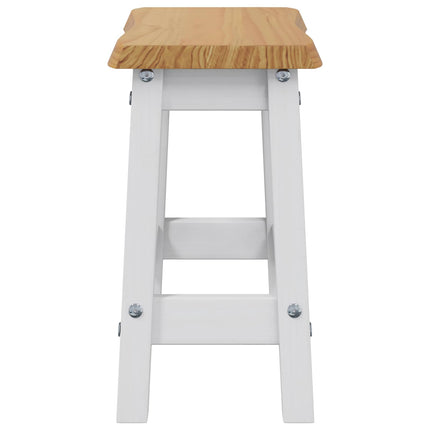 Barpall EKAI 2 pcs Vit 40 x 29 x 45,5 cm Massiv furu