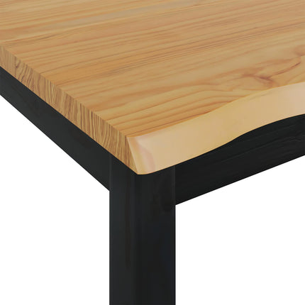 Högt Barbord EKAI Svart 112 x 70 x 91 cm Massiv furu