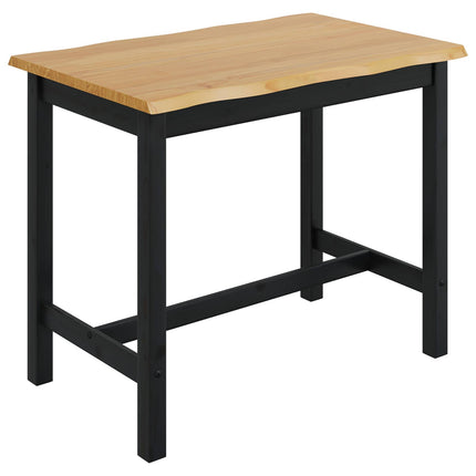 Högt Barbord EKAI Svart 112 x 70 x 91 cm Massiv furu