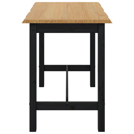 Högt Barbord EKAI Svart 112 x 70 x 91 cm Massiv furu