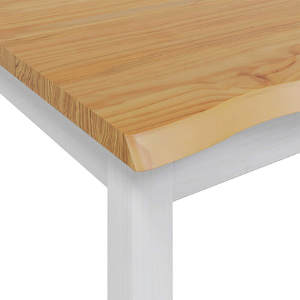 Högt Barbord EKAI Vit 112 x 70 x 91 cm Massiv furu