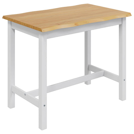 Högt Barbord EKAI Vit 112 x 70 x 91 cm Massiv furu