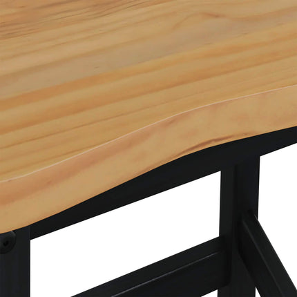 Hög Barstol EKAI 2 pcs Svart 40 x 29 x 63 cm Massiv furu