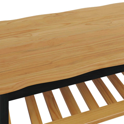 Kaffeebord EKAI Svart 100 x 60 x 45,5 cm Massiv furu