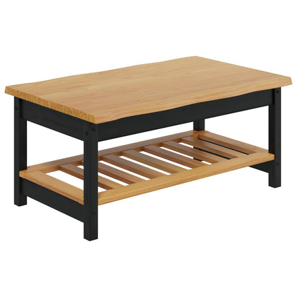 Kaffeebord EKAI Svart 100 x 60 x 45,5 cm Massiv furu