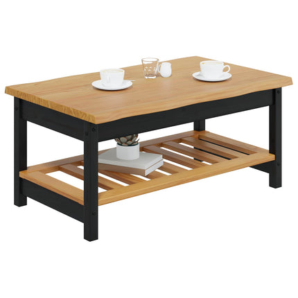 Kaffeebord EKAI Svart 100 x 60 x 45,5 cm Massiv furu