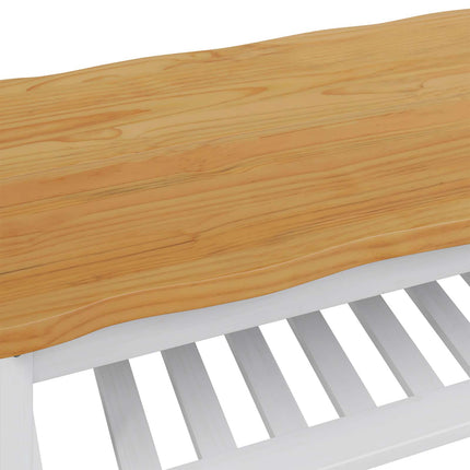 Kaffeebord EKAI Vit 100 x 60 x 45,5 cm Massiv furu