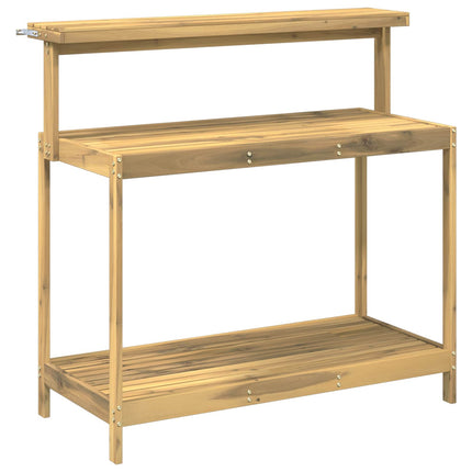 Utomhus planteringsbänk 111,5 x 48,5 x 107 cm Massivt Akaciaträ