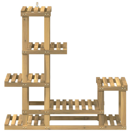 Växtställ Vit 93,5 x 25 x 91,5 cm Massivt Akaciaträ