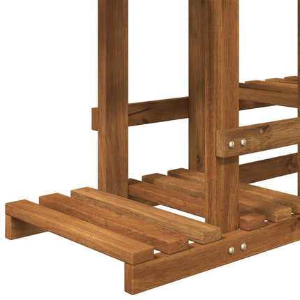 Växtställ Naturlig 118 x 25 x 96,5 cm Massivt Akaciaträ