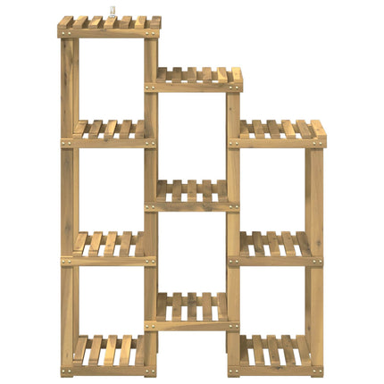 Växtställ Vit 85 x 30 x 114,5 cm Massivt Akaciaträ