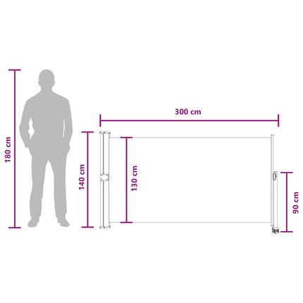 Sido Markis 140 x 300 cm 100% polyester, järn, stål Rektangulär
