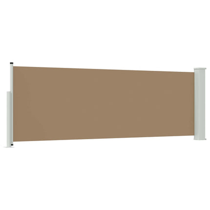 Utfällbar sidomarkis 300 x 100 cm Polyester Rektangulär Taupe