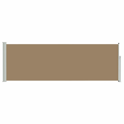 Utfällbar sidomarkis Taupe 500 x 100 cm Polyester