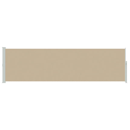 Utfällbar sidomarkis Beige 500 x 117 cm Polyester