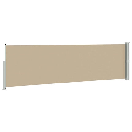 Utfällbar sidomarkis Beige 500 x 160 cm Polyester