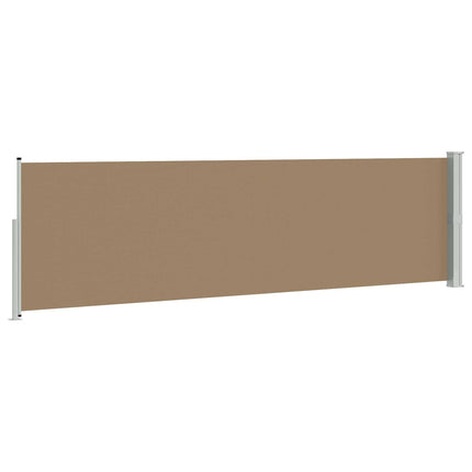 Utfällbar sidomarkis Taupe 500 x 160 cm Polyester