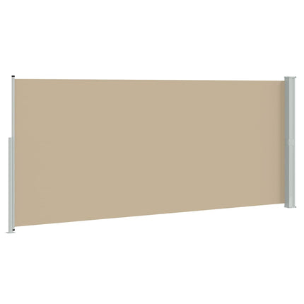 Utfällbar sidomarkis Beige 600 x 180 cm Polyester