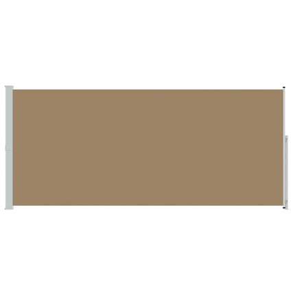 Utfällbar sidomarkis Taupe 600 x 200 cm Polyester