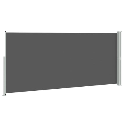 Utfällbar sidomarkis Antracit 600 x 220 cm Polyester
