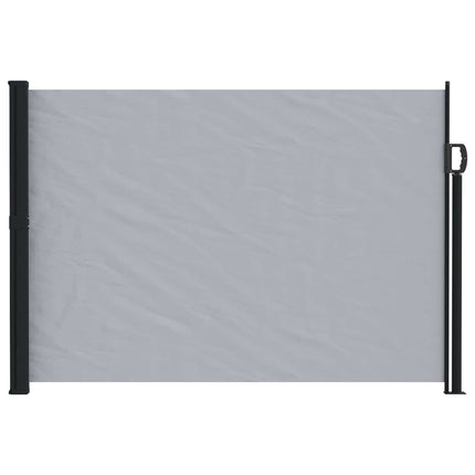 Utfällbar sidomarkis Grå 300 x 117 cm Polyester