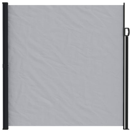 Utfällbar sidomarkis Grå 500 x 200 cm Polyester