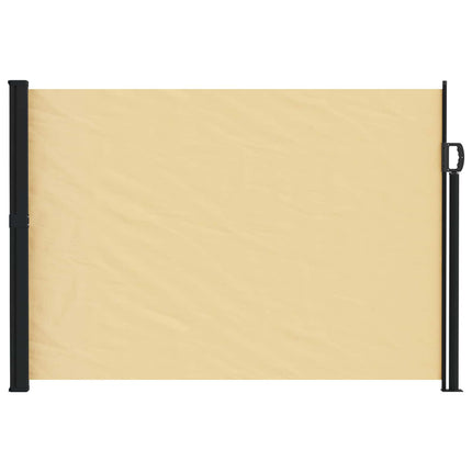 Utfällbar sidomarkis Sand 600 x 140 cm Polyester