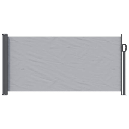 Utfällbar sidomarkis 300 x 100 cm Polyester Rektangulär Grå