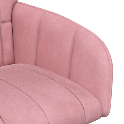 Matstolar 4 pcs Sammet Rosa 57 x 50 x 85 cm
