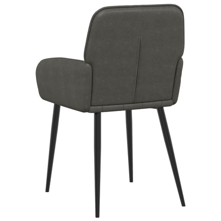 Matstolar 6 pcs Konstläder Svart 57 x 50 x 85 cm