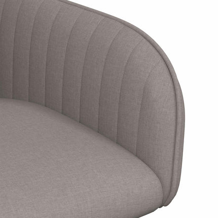 Matstolar 4 st Tyg Taupe 56,5 x 50 x 87,5 cm